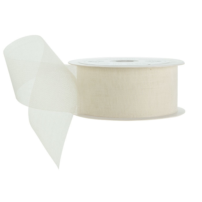 Gauzed cream ribbon