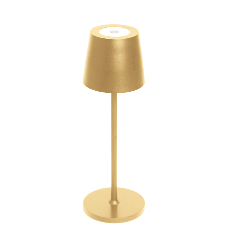 Lampe de table design dorée avec LED dimmable - Zina