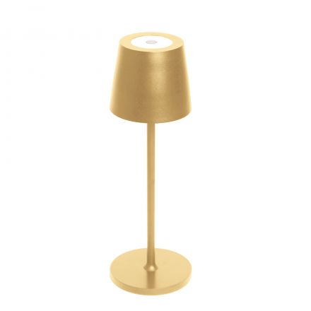 Lampe usb et touch pour la table en alluminium doree d10 h30 cm
