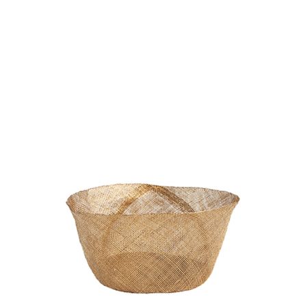 Big simple net bowl gold d18 h8 cm